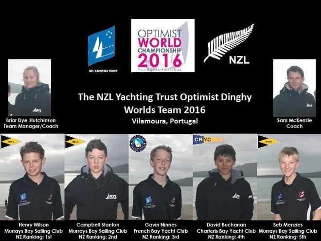 2016 NZ Optimist Team - 2016 Optimist Worlds - NZ Team - Vilamoura, Portugal © NZ Optimist Team